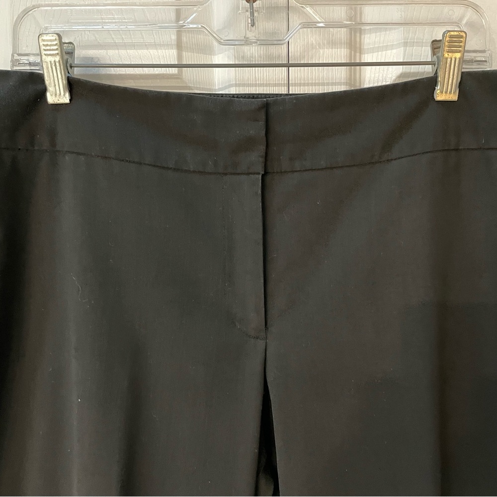 Ann Taylor Curvy Flat Front Black Women's Trousers